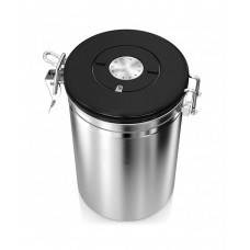  Coffee Bean Stainless Steel Container - Silver